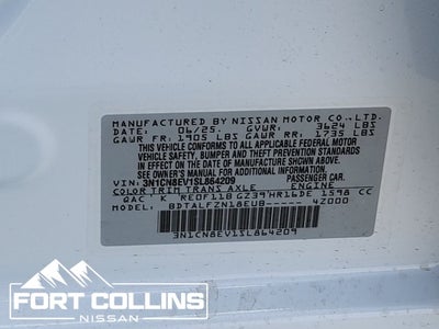 2025 Nissan Versa 1.6 SV