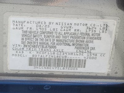 2025 Nissan Versa 1.6 SV