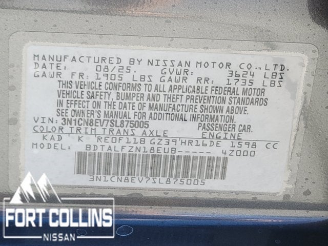 2025 Nissan Versa 1.6 SV