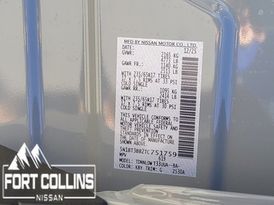 2026 Nissan Rogue Rock Creek