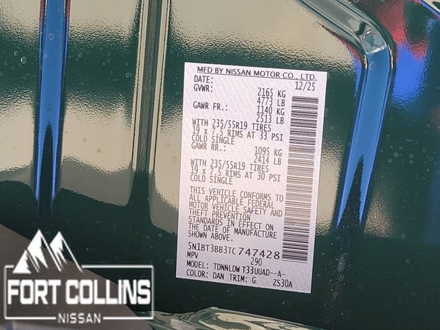 2026 Nissan Rogue SV DARK ARMOR