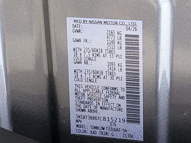 2026 Nissan Rogue SV