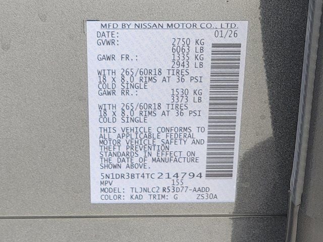 2026 Nissan Pathfinder Rock Creek