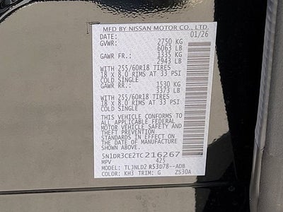 2026 Nissan Pathfinder SL