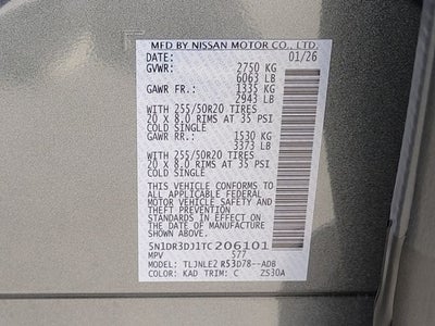 2026 Nissan Pathfinder Platinum