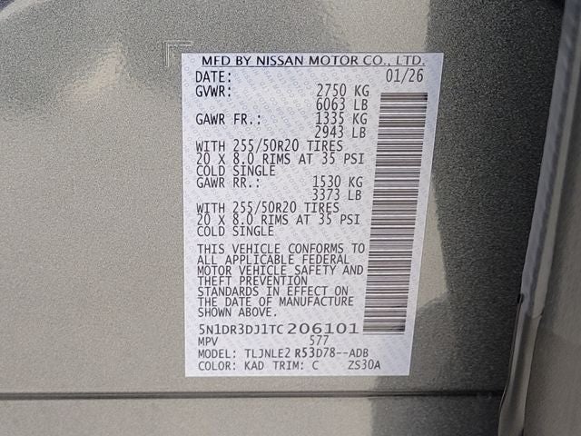 2026 Nissan Pathfinder Platinum