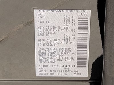 2026 Nissan Pathfinder Platinum