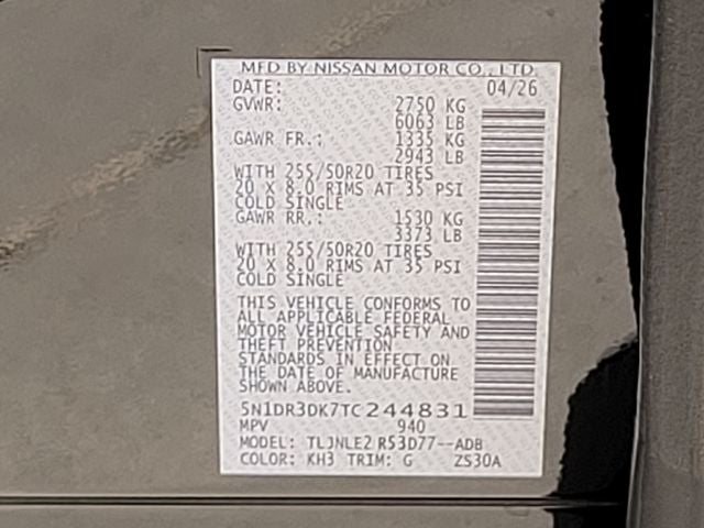 2026 Nissan Pathfinder Platinum