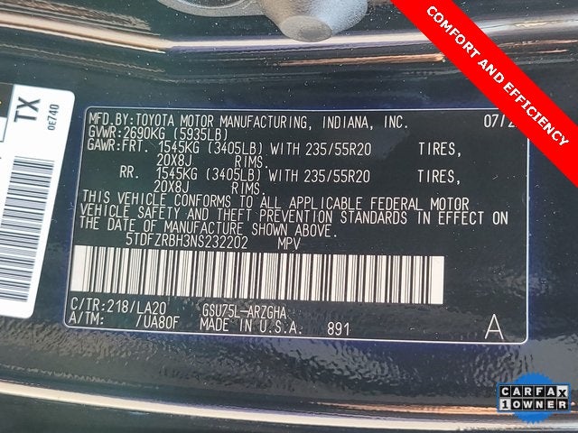 2022 Toyota Highlander Platinum